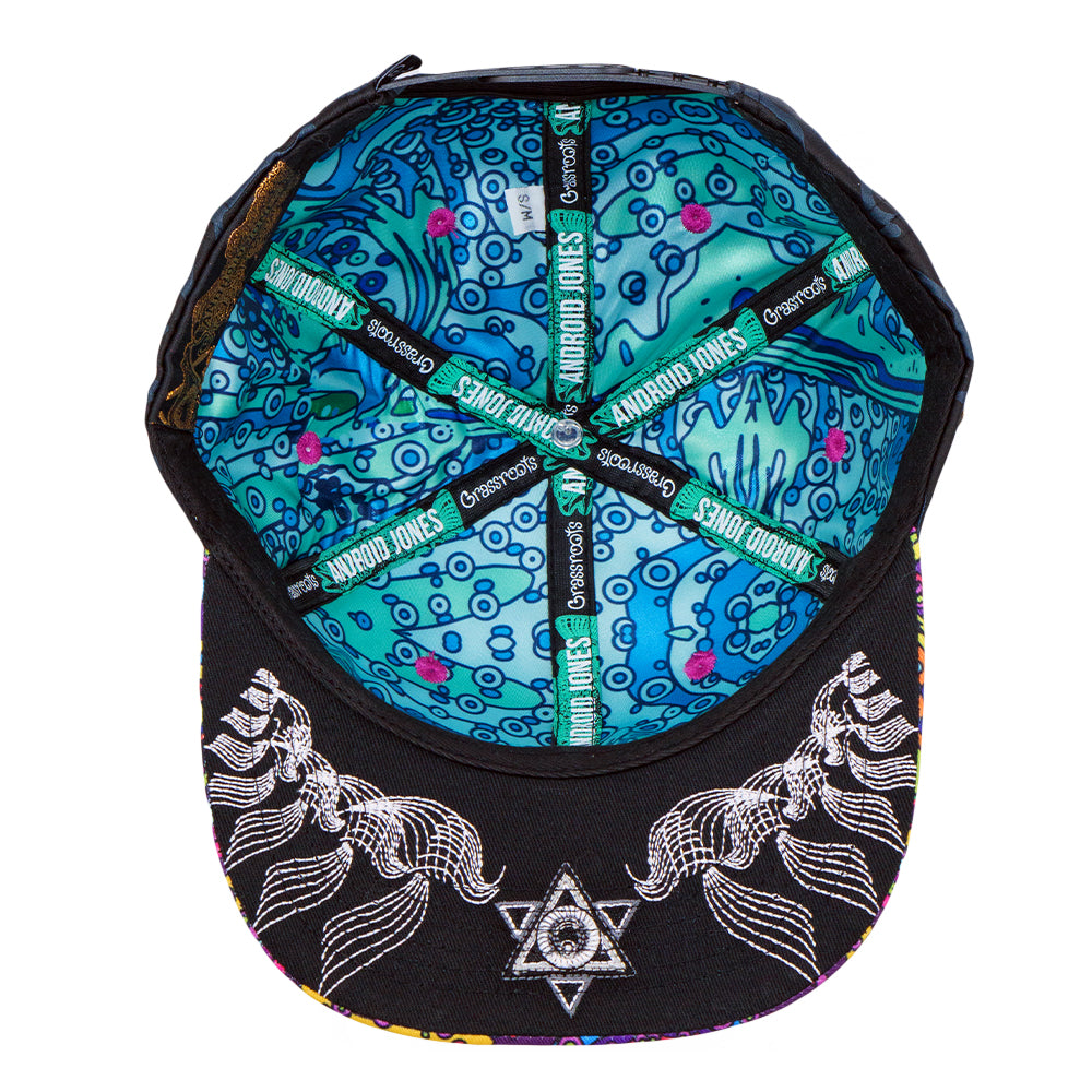 Kilgore Trout Coral Black Snapback Hat x Grassroots
