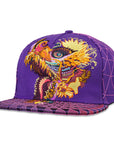 Humming Dragon Purple Snapback Hat x Grassroots California