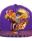 Humming Dragon Purple Snapback Hat x Grassroots California