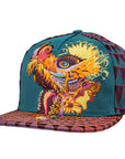 Humming Dragon Green Fitted Hat x Grassroots California