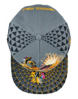 Humming Dragon Grey Snapback Hat x Grassroots California