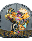 Humming Dragon Grey Snapback Hat x Grassroots California