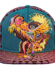 Humming Dragon Green Fitted Hat x Grassroots California