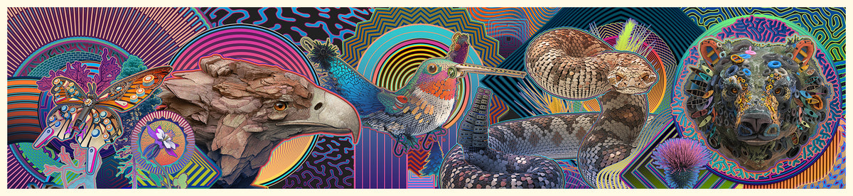 THE LYONS MURAL: NORTH WALL Poster – Android Jones