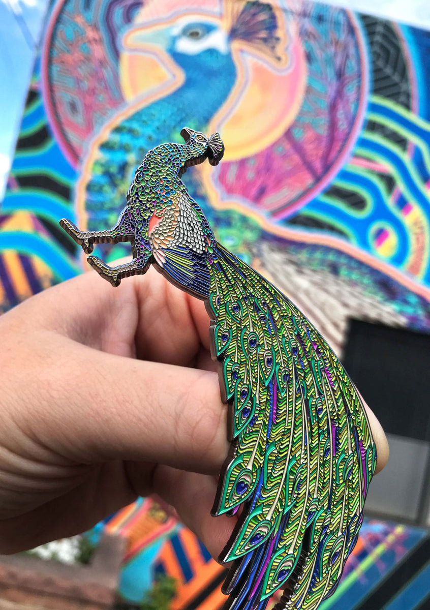 Peacock-Pin-Lyons-Mural-