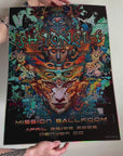 Shpongle Mission Ballroom Denver 2025 Meta Mask Holographic Poster PRE-SALE