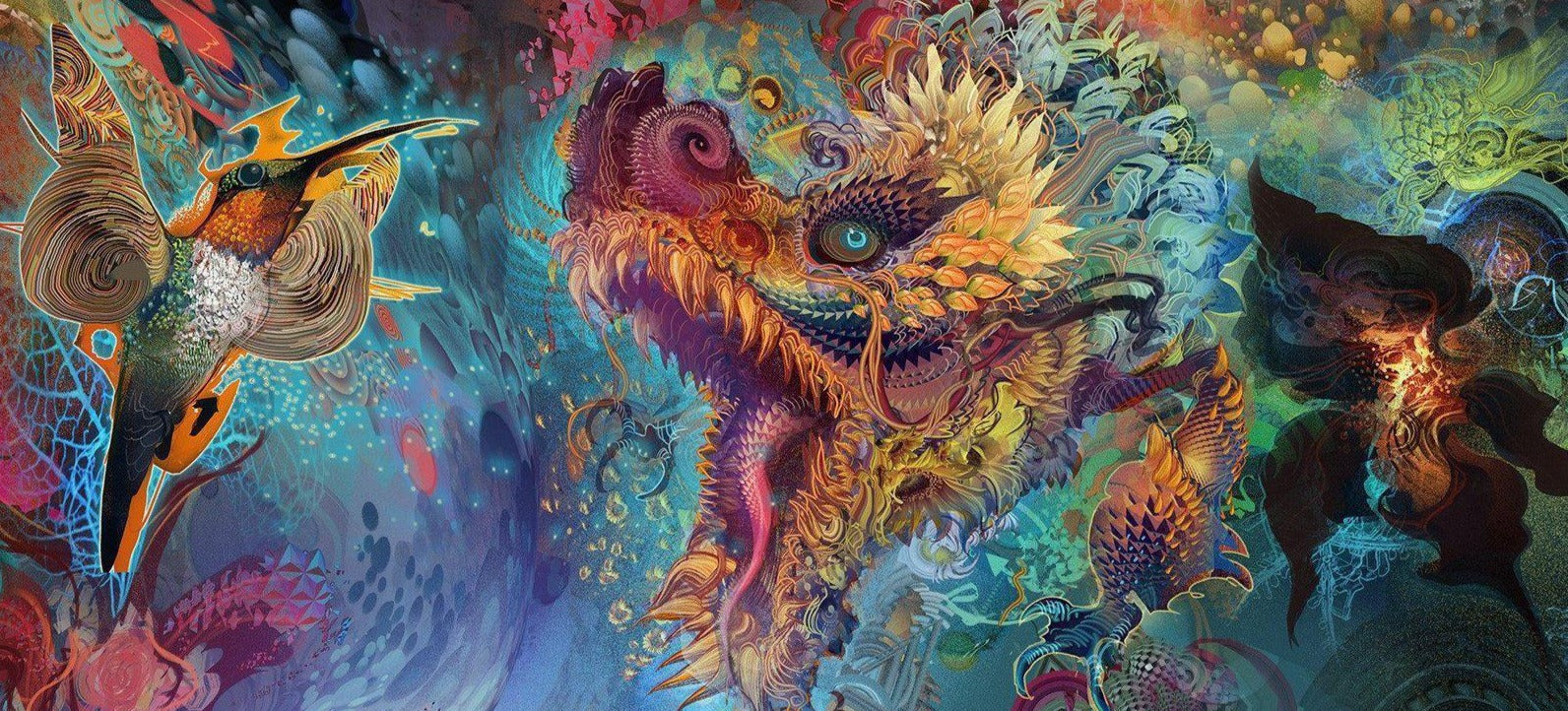 HUMMING DRAGON • Canvas Edition + – Android Jones