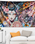 RAINBOW GEISHA TAPESTRY