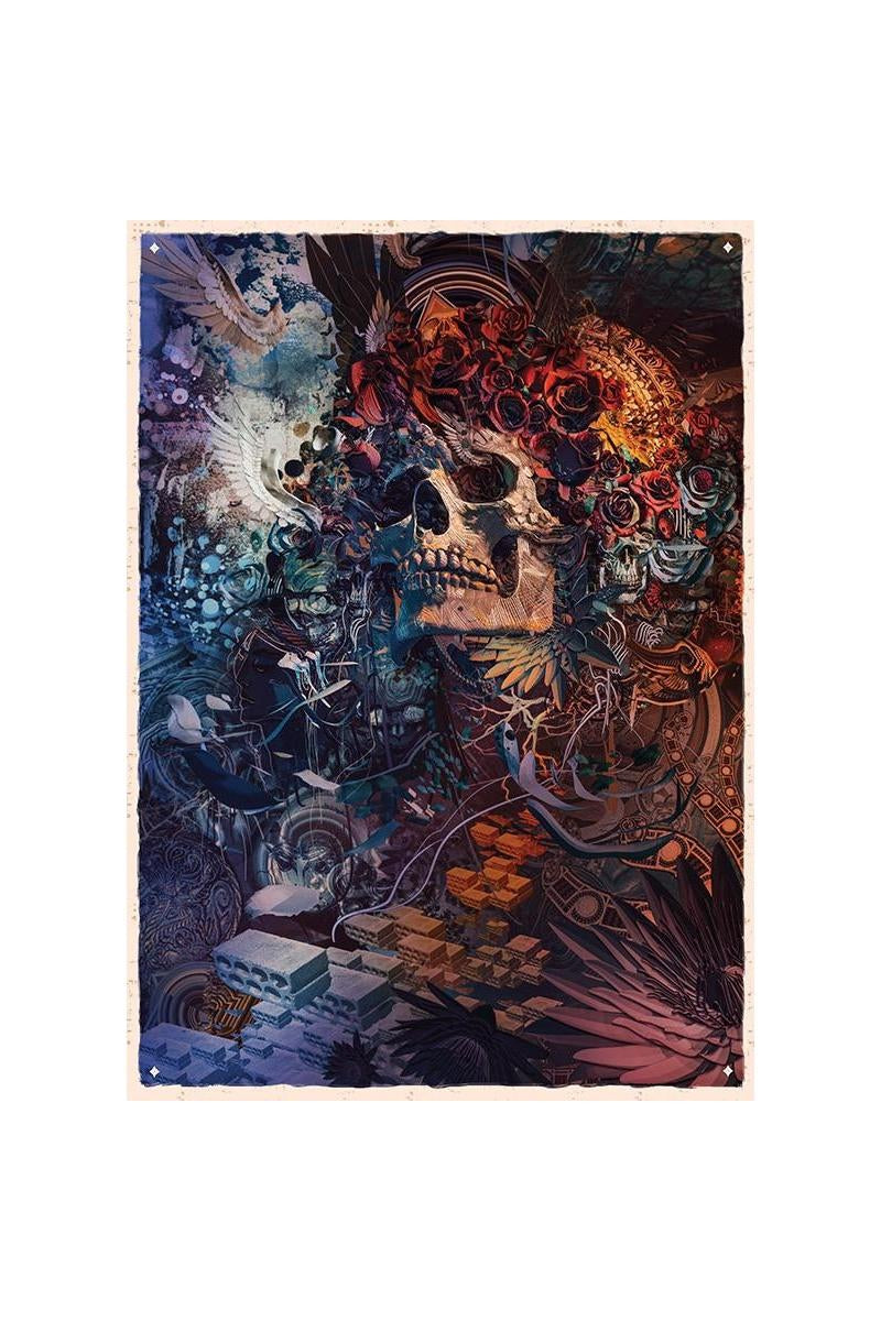 Grateful Dead Lithograph Poster RARE NUMBERED Farethee Well good Santa Clara 24x18