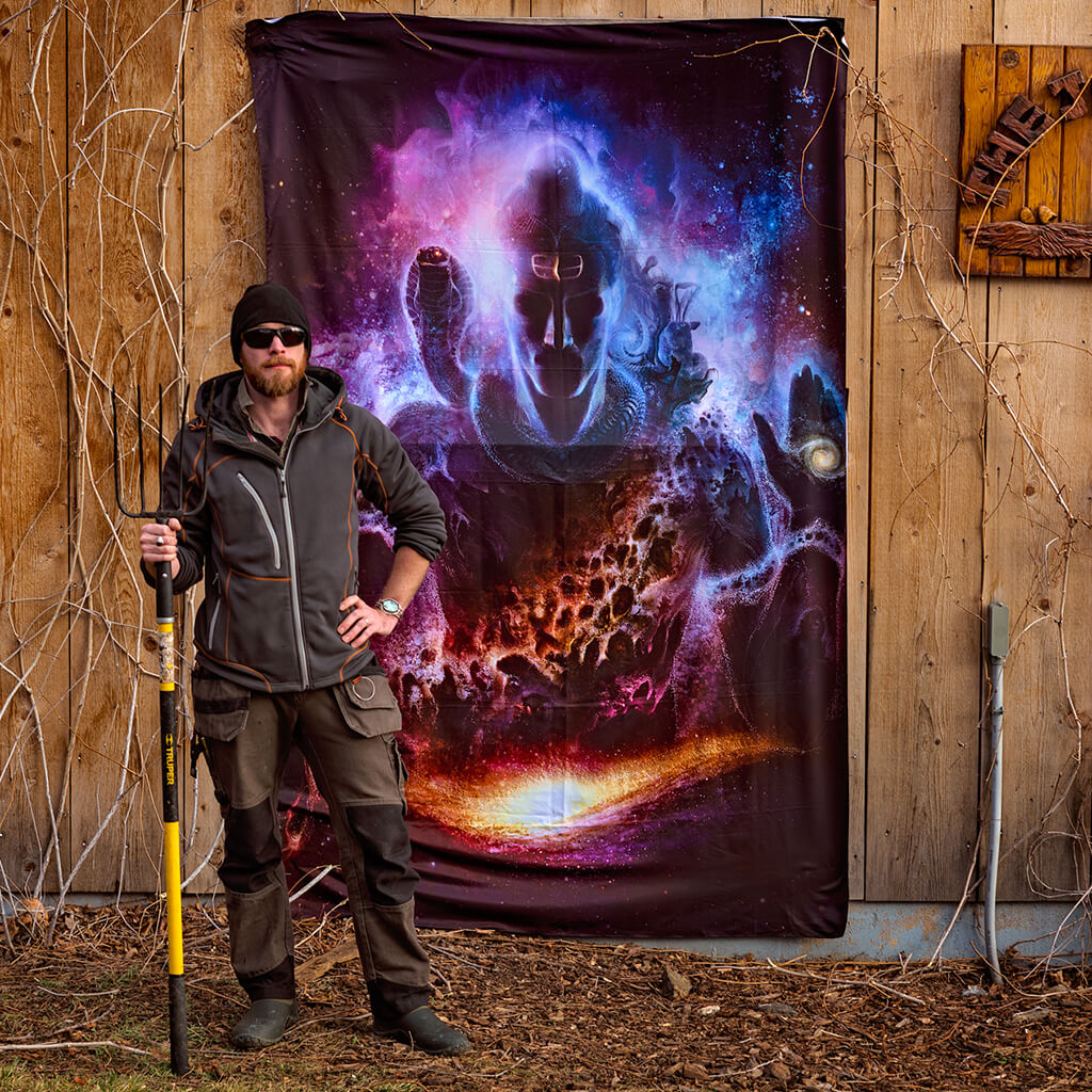 BOOM SHIVA Tapestry – Android Jones