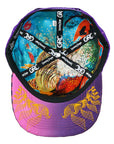 Humming Dragon Purple Snapback Hat x Grassroots California