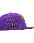 Humming Dragon Purple Snapback Hat x Grassroots California
