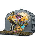 Humming Dragon Grey Snapback Hat x Grassroots California