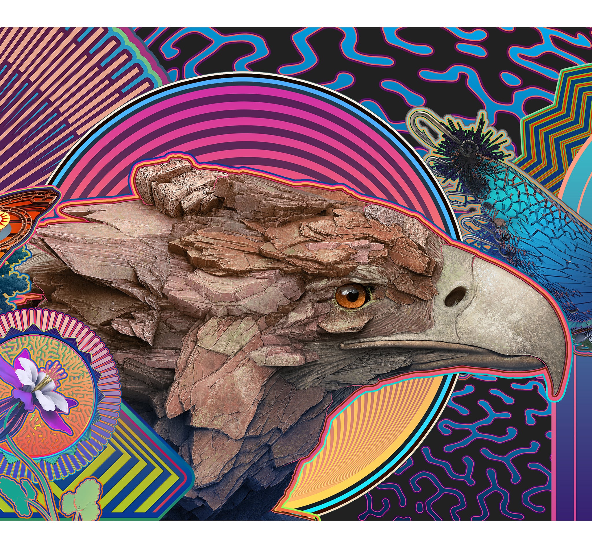 THE LYONS MURAL: NORTH WALL Poster – Android Jones