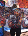 Monarch Dragon Cashmere Silk Scarf