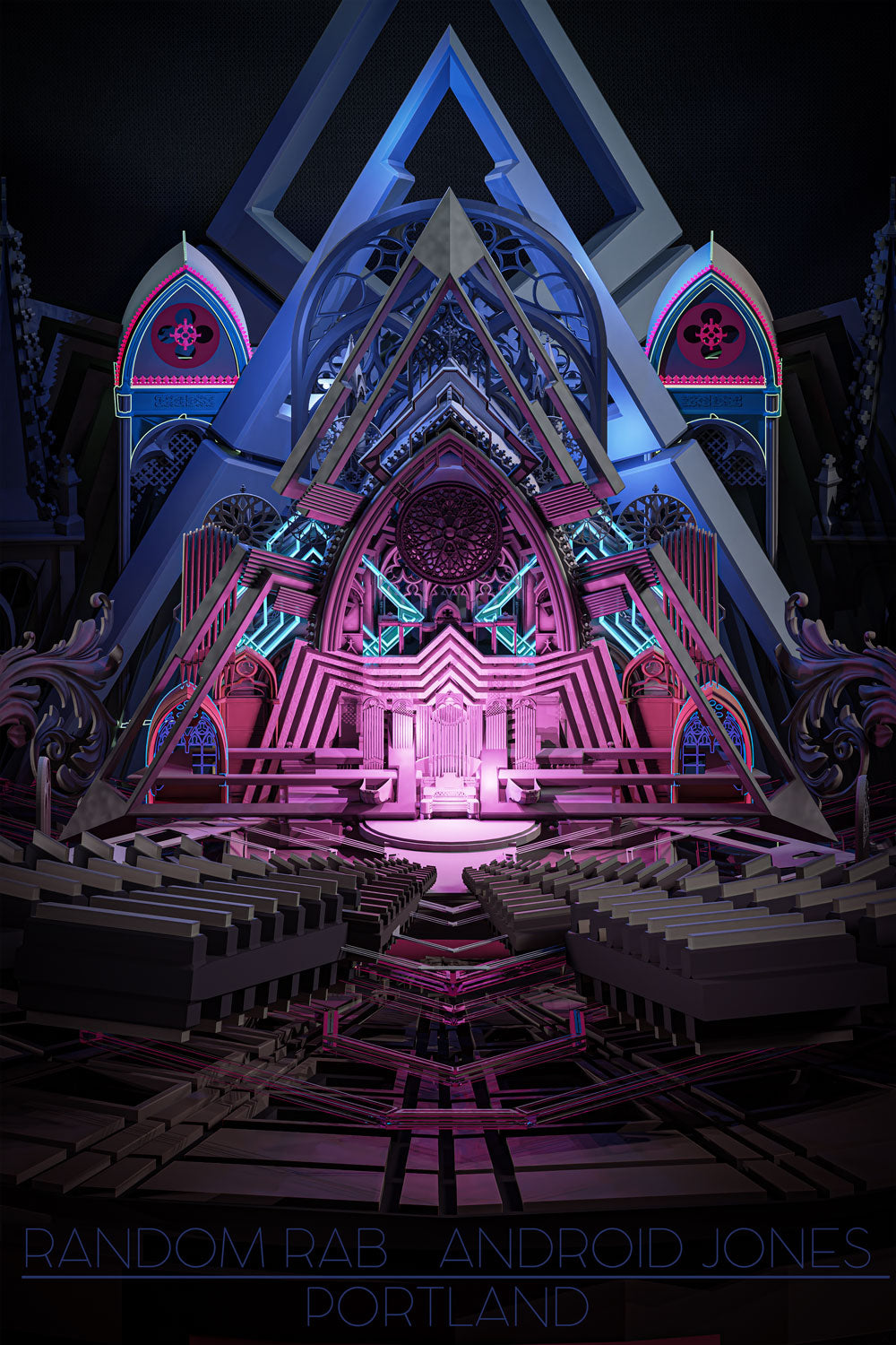 RANDOM RAB AT SANCTUARY HALL Poster – Android Jones