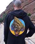 RED ROCKS Lightweight Organic Hoodie - Black