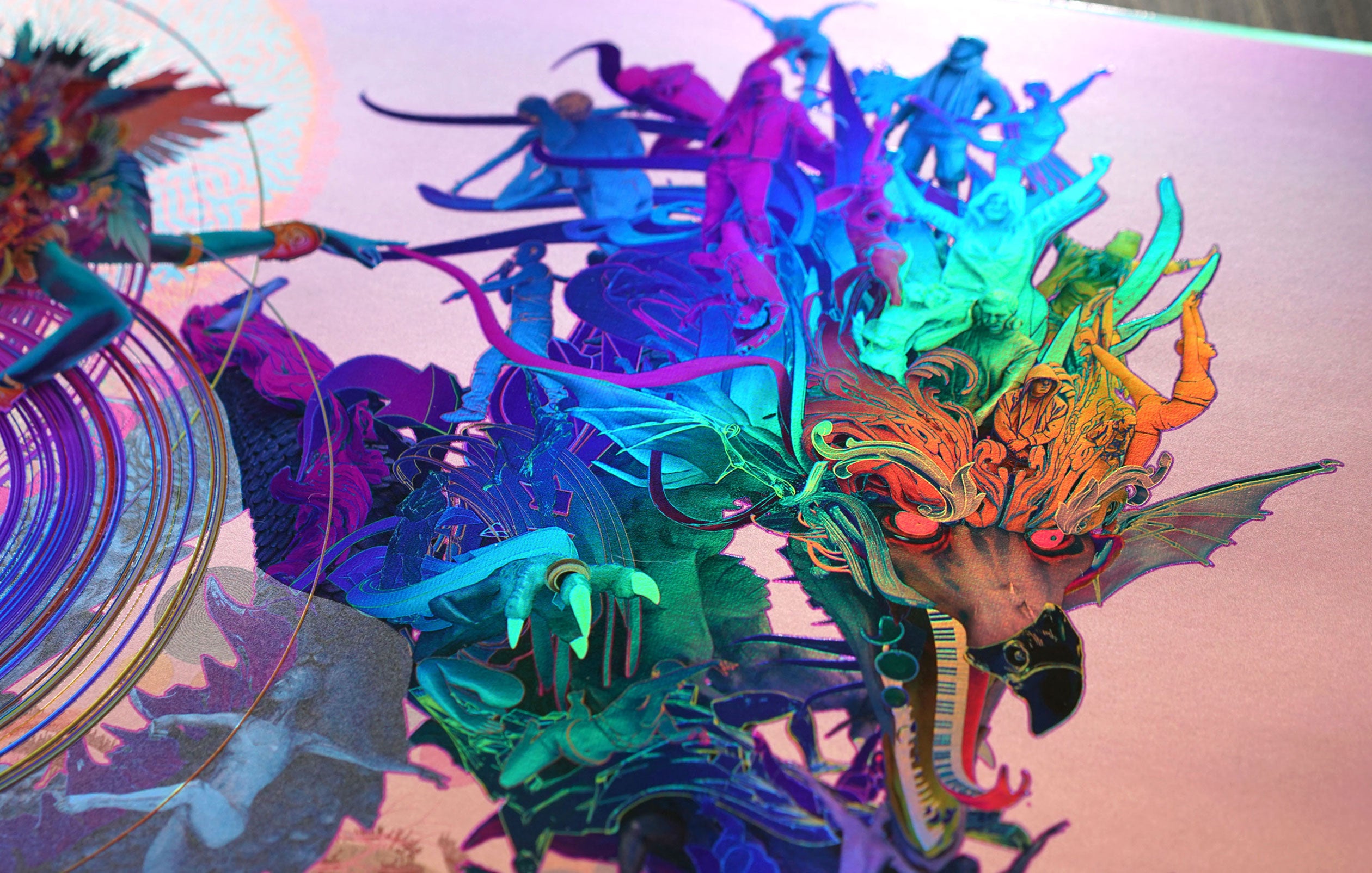 DANCING DHARMA Holographic Poster • Artist Second – Android Jones